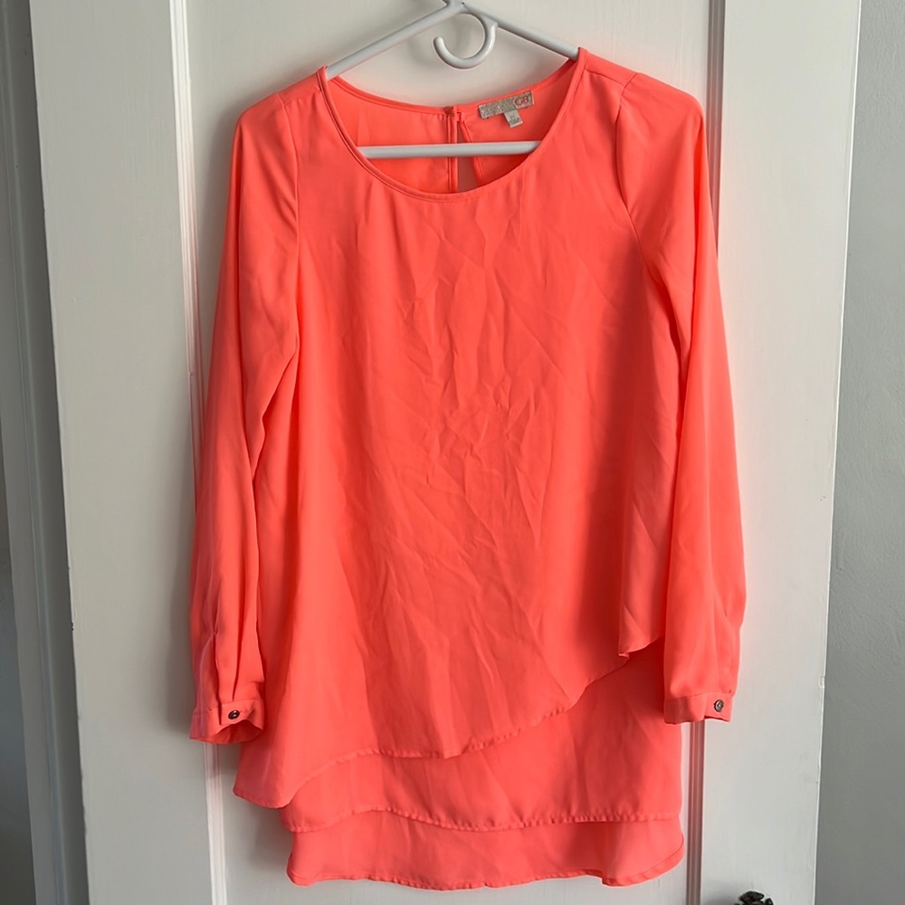 Neon pink GB top